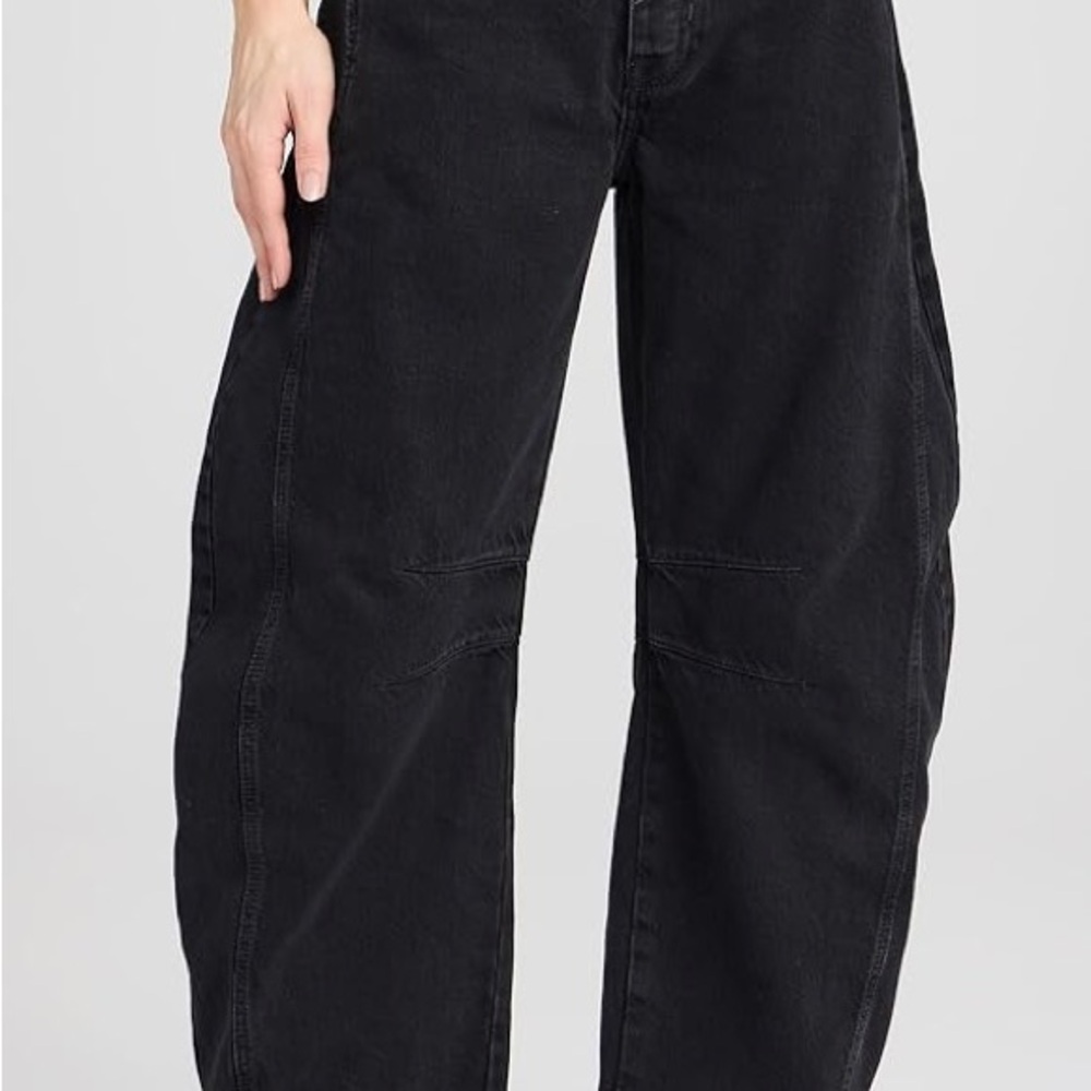 COPY - free people barrel  Black Jeans we the free